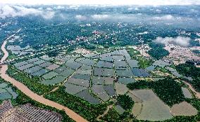 CHINA-GUANGXI-VILLAGES-AERIAL SCENERY (CN)