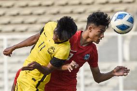 (SP)INDONESIA-JAKARTA-FOOTBALL-AFF U-19 YOUTH CHAMPIONSHIP-MALAYSIA VS SINGAPORE