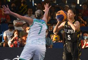 (SP)SINGAPORE-3X3 BASKETBALL-FIBA ASIA CUP-WOMEN-UZB VS MAS