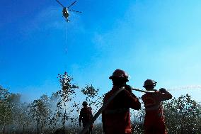 INDONESIA-SOUTH SUMATRA-PEATLAND-FIRE