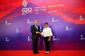INDONESIA-BALI-CHINA-WANG YI-G20-FOREIGN MINISTERS' MEETING
