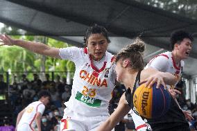 (SP)SINGAPORE-3X3 BASKETBALL-FIBA ASIA CUP-WOMEN-CHN VS NZL