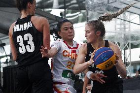 (SP)SINGAPORE-3X3 BASKETBALL-FIBA ASIA CUP-WOMEN-CHN VS NZL