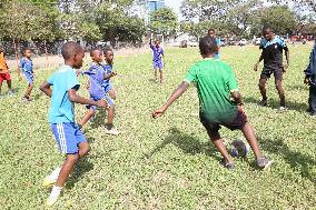 TANZANIA-DAR ES SALAAM-CHINA-SCHOOL FOOTBALL GROUND-RENOVATION