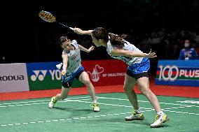 (SP)MALAYSIA-KUALA LUMPUR-BADMINTON-MALAYSIA MASTERS 2022-WOMEN'S DOULBES