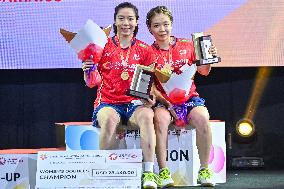(SP)MALAYSIA-KUALA LUMPUR-BADMINTON-MALAYSIA MASTERS 2022-WOMEN'S DOULBES