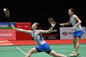 (SP)MALAYSIA-KUALA LUMPUR-BADMINTON-MALAYSIA MASTERS 2022-WOMEN'S DOULBES