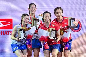 (SP)MALAYSIA-KUALA LUMPUR-BADMINTON-MALAYSIA MASTERS 2022-WOMEN'S DOULBES