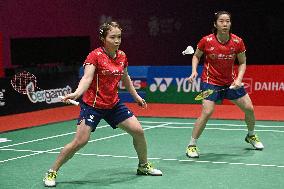 (SP)MALAYSIA-KUALA LUMPUR-BADMINTON-MALAYSIA MASTERS 2022-WOMEN'S DOULBES