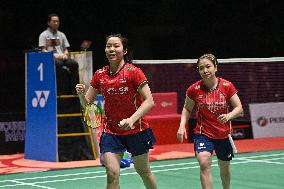 (SP)MALAYSIA-KUALA LUMPUR-BADMINTON-MALAYSIA MASTERS 2022-WOMEN'S DOULBES