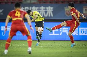 (SP)CHINA-DALIAN-FOOTBALL-CSL-HEBEI VS GUANGZHOU (CN)