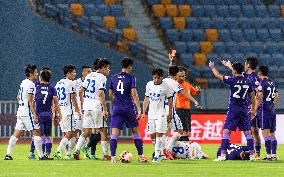 (SP)CHINA-MEIZHOU-FOOTBALL-CSL-TIANJIN VS CANGZHOU (CN)