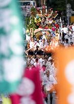 Decorated float for famous festival in Japan