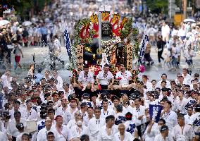 Decorated float for famous festival in Japan