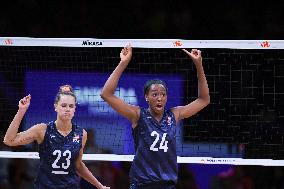 (SP)TURKEY-ANKARA-VOLLEYBALL-NATIONS LEAGUE-WOMEN-QUARTERFINALS-USA VS SRB