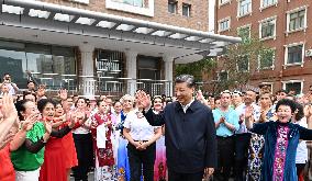 CHINA-XINJIANG-URUMQI-XI JINPING-INSPECTION (CN)