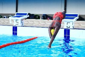 (SP)UGANDA-KAMPALA-PARALYMPIC SWIMMER-HUSNAH KUKUNDAKWE-TRAINING