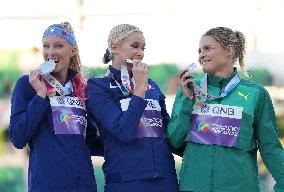 (SP)U.S.-EUGENE-ATHLETICS-WORLD CHAMPIONSHIPS-WOMEN'S POLE VAULT-AWARDING CEREMONY