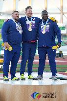 (SP)U.S.-EUGENE-ATHLETICS-WORLD CHAMPIONSHIPS-MEN'S SHOTPUT-AWARDING CEREMONY