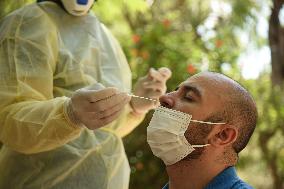 LEBANON-TRIPOLI-COVID-19-TEST