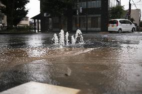 Heavy rainfall in western Japan