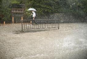 Heavy rainfall in western Japan