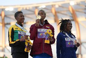 (SP)U.S.-EUGENE-ATHLETICS-WORLD CHAMPIONSHIPS-WOMEN'S TRIPLE JUMP-AWARDING CEREMONY