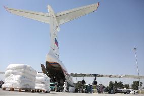 AFGHANISTAN-KABUL-RUSSIA-HUMANITARIAN AID SUPPLIES