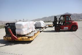 AFGHANISTAN-KABUL-RUSSIA-HUMANITARIAN AID SUPPLIES