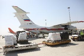 AFGHANISTAN-KABUL-RUSSIA-HUMANITARIAN AID SUPPLIES