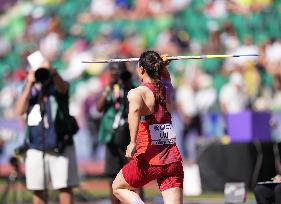 (SP)U.S.-EUGENE-ATHLETICS-WORLD CHAMPIONSHIPS-WOMEN'S JAVELIN THROW QUALIFICATION