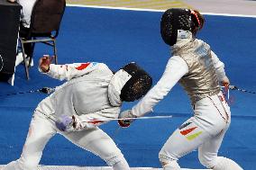 (SP)EGYPT-CAIRO-FENCING-2022 WORLD CHAMPIONSHIPS-TEAM WOMEN'S FOIL-TABLE OF 16