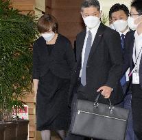 Ex-Japan PM Abe's widow visits PM's office