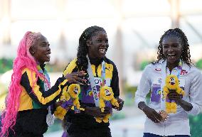 (SP)U.S.-EUGENE-ATHLETICS-WORLD CHAMPIONSHIPS-WOMEN'S 200M-AWARDING CEREMONY