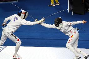 (SP)EGYPT-CAIRO-FENCING-2022 WORLD CHAMPIONSHIPS-TEAM MEN'S EPEE-QUARTERFINAL