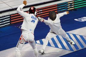 (SP)EGYPT-CAIRO-FENCING-2022 WORLD CHAMPIONSHIPS-TEAM MEN'S EPEE-QUARTERFINAL