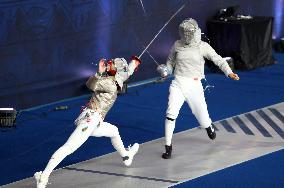 (SP)EGYPT-CAIRO-FENCING-2022 WORLD CHAMPIONSHIPS-TEAM WOMEN'S SABRE-TABLE OF 16