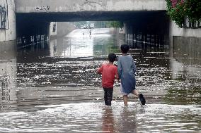 PAKISTAN-LAHORE-HEAVY RAINS