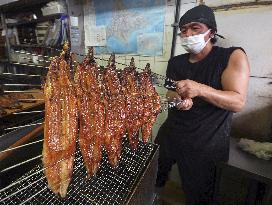 Traditional eel-eating day in Japan