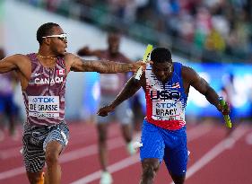 (SP)U.S.-EUGENE-ATHLETICS-WORLD CHAMPIONSHIPS-MEN'S 4X100M RELAY FINAL