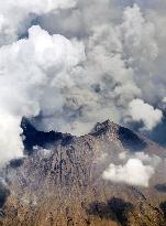 Eruptions of Sakurajima volcano in southwestern Japan