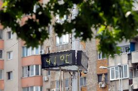ROMANIA-BUCHAREST-HEATWAVE