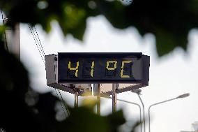 ROMANIA-BUCHAREST-HEATWAVE