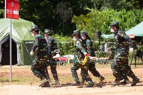 LAOS-VIENTIANE-PHONHONG-CHINA-PEACE TRAIN-2022-JOINT EXERCISES