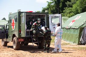 LAOS-VIENTIANE-PHONHONG-CHINA-PEACE TRAIN-2022-JOINT EXERCISES