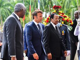 CAMEROON-YAOUNDE-FRANCE-PRESIDENT-VISIT