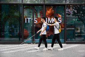 CHINA-SHANGHAI-VISUALLY IMPAIRED BROTHERS-COFFEE SHOP (CN)