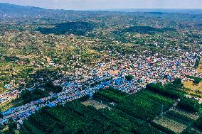 CHINA-SHANXI-LOESS PLATEAU-VILLAGES-AERIAL VIEWS (CN)