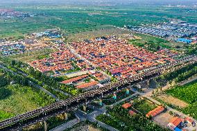 CHINA-SHANXI-LOESS PLATEAU-VILLAGES-AERIAL VIEWS (CN)