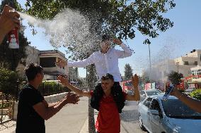 MIDEAST-JERUSALEM-TAWJIHI-CELEBRATION